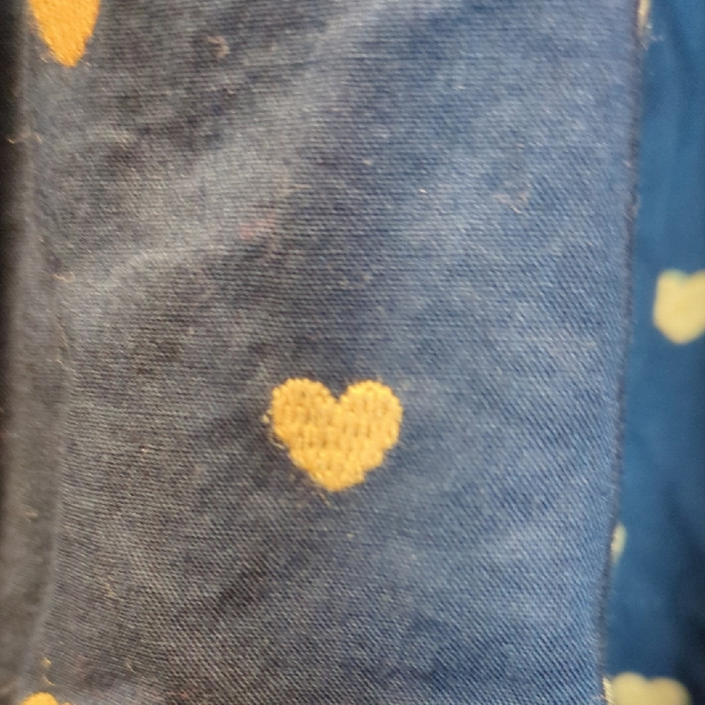 PINK Victoria's Secret Navy and Yellow Heart Pajama Dress - Picture 5 of 5